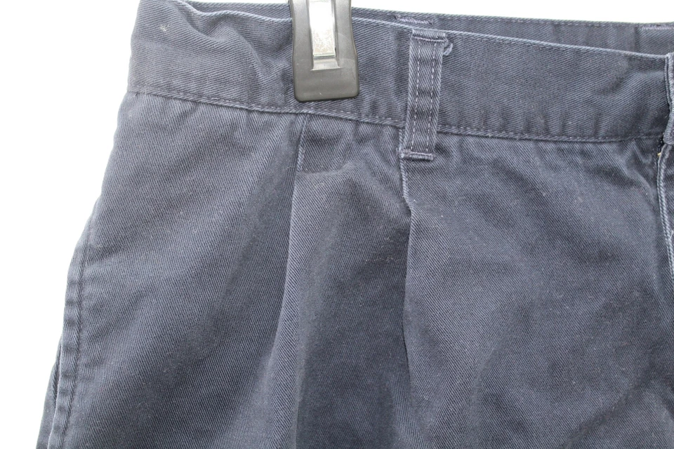 Preswick & Moore Mens Size 34 Blue Pleated Front Chino Shorts Cotton Knee Length - Image 3 of 4