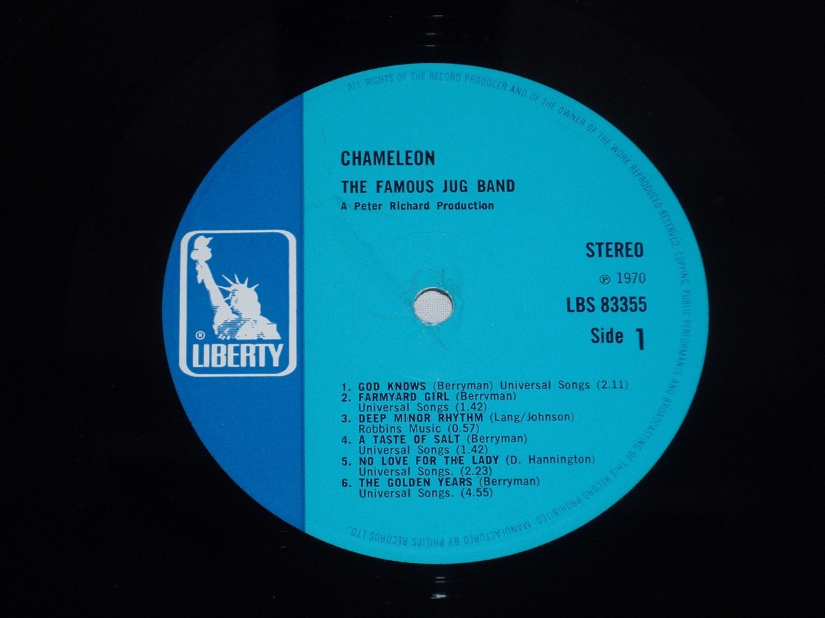 Famous Jug Band / Chameleon UK盤 Famous Jug Band – Chameleon