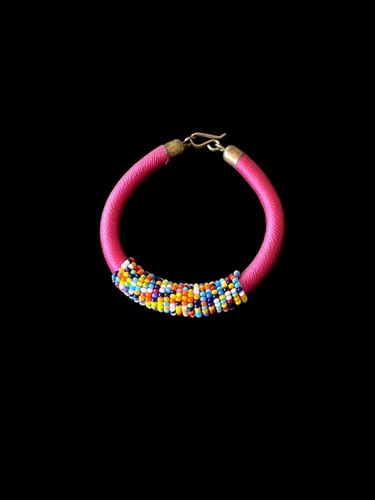 Exquisite Ethnic Handmade Bracelet with Beads/Tribal Bracelet/Gift For Her - Picture 6 of 7