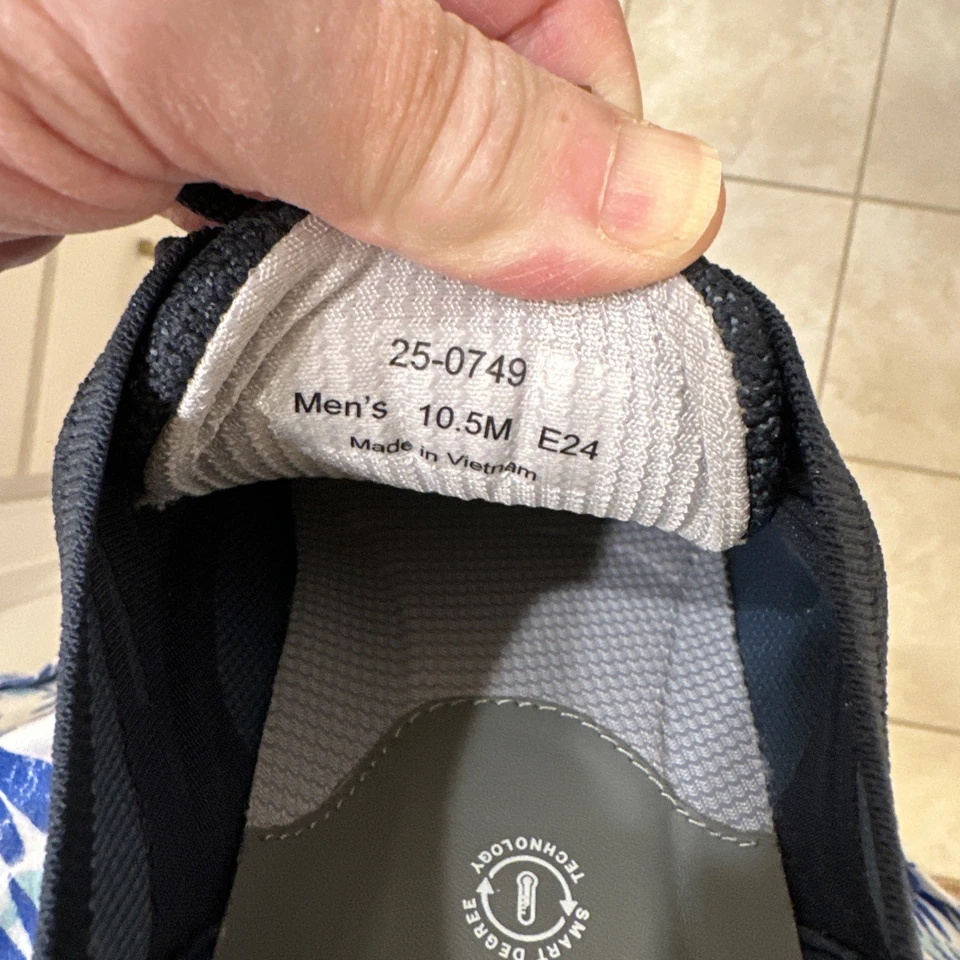 Nuevo con etiquetas Johnston Murphy 10.5M AZUL MARINO TEJIDO AMHURST Tecnología Smart Degree Con cordones Foto 2 de 4