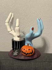 Bath and Body Works TNBC Jack Skellington  Sally Hands Pedestal Candle Holder