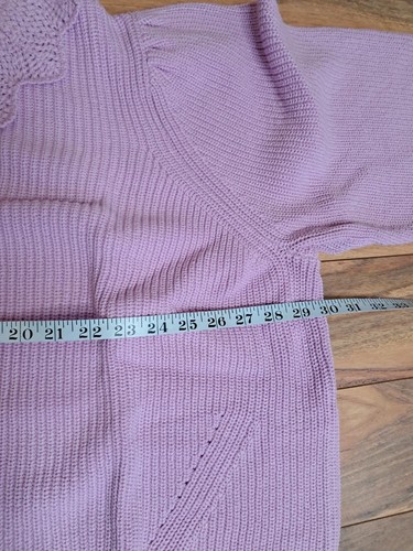 Who What Wear Womens Crochet Button Up Cardigan Plus Size 4X Lilac Purple NWT - Picture 8 of 9