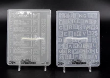 Tim Holtz Texture Fades Embossing Folders Christmas Words & Calendar Set of 2