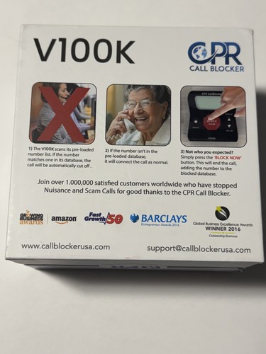 Blocco chiamate CPR V100K per telefoni fissi - Stop tutte le chiamate robotiche, chiamate indesiderate - Foto 3 di 7