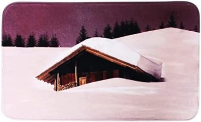 MSV Badmatte Cottage Sepia 45x75cm, Mikrofaser, Mehrfarbig, 45 x 75 x 15 cm
