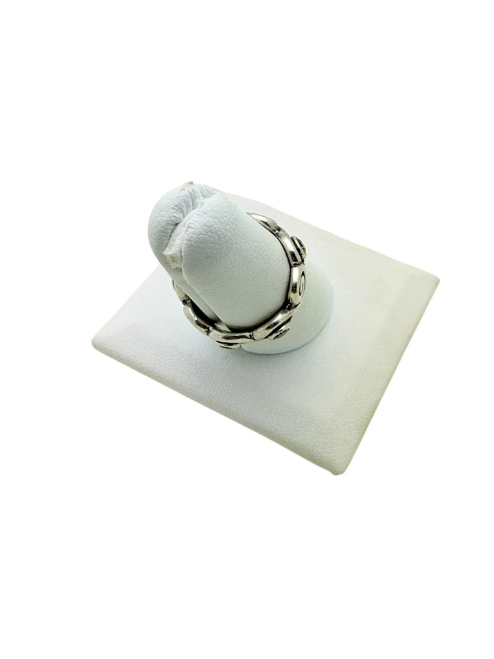 Anillo Pandora Plata Esterlina Peridoto Verde Remolino Talla 7 Foto 2 de 4