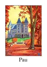 Affiche Poster Landes Béarn Pays Basque Aquitaine Pyrénées Pau