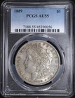 1889-P $1 Morgan Silver Dollar PCGS AU 55