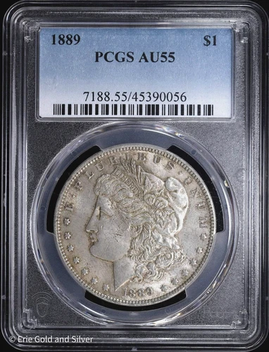 1889-P $1 Morgan Silver Dollar PCGS AU 55