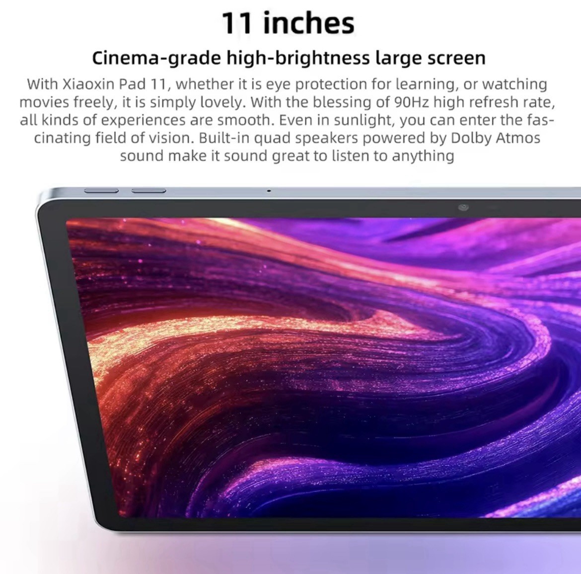 Tablette 11 pouces Lenovo Xiaoxin Pad 2025 128Go avec écran fluide haute définition pour vidéo