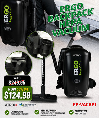 ATRIX ERGO Backpack HEPA Vacuum