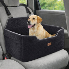 Dog Booster Car Seat Pet Car Seat for Medium Large Dog up to 55 Lbs Black