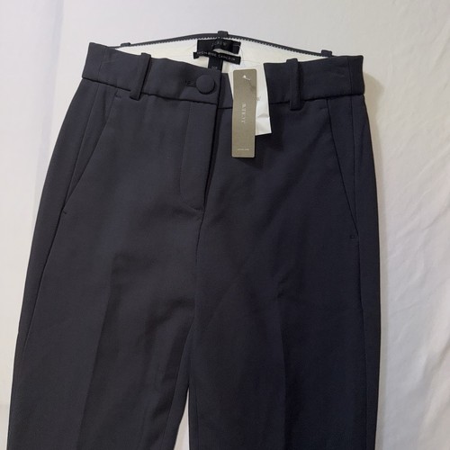 J Crew Cameron Ponte Pants Womens 00 Petite Gray Straight Ankle - Picture 3 of 10