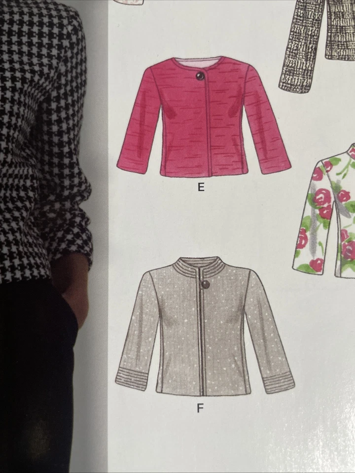 NEW LOOK Pattern 6619 NEW Cropped Jacket Collared Size 6-18 - Image 3 of 4