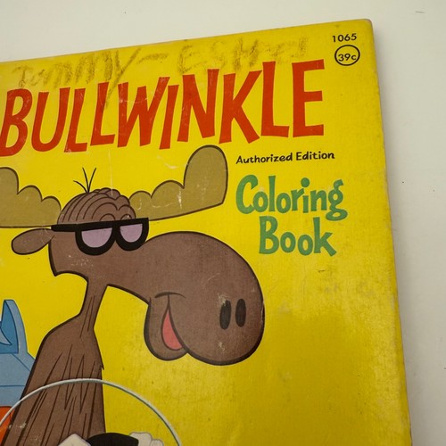 Libro da colorare Bullwinkle Vintage 1971 1065 Whitman (30% colorato) - Spedizione veloce! - Foto 3 di 24