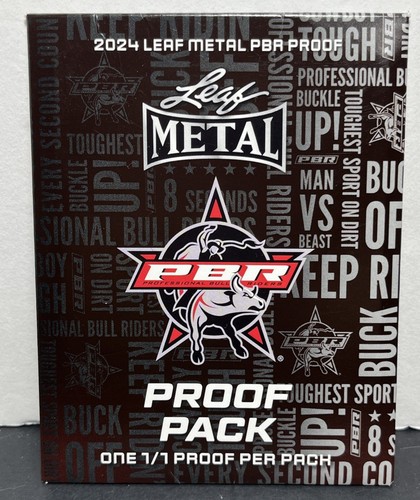 2024 Leaf Metal Professional Bull Riders (PBR) 1/1 Mystery Proof Pack Sealed NIP - Bild 1 von 3