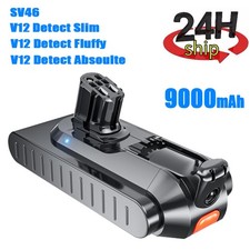 For Dyson V12 Detect Absoulte Fluffy Slim Vacuum Cleaner 9.0Ah Lithium Battery