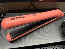 Amika Hair Straightner Strand Perfect Ceramic Styler Coral Pink AM5570 T53