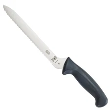 Mercer Culinary Millennia Black Handle, 9-inch left handed wavy edge wide bread