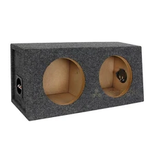Dual Sealed 8 Inch Subwoofer Speaker Enclosure Box Charcoal Carpet RI Audio