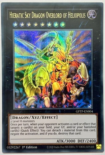 GFTP-EN004 Hieratic Sky Dragon Overlord of Heliopolis - Ultra Rare 1st Ed NM