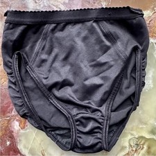 VINTAGE 1990s MAIDENFORM SELF EXPRESSIONS HIGH WAISTED BLACK SHAPER PANTIES M