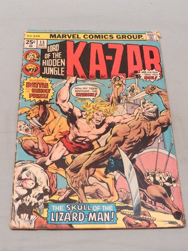Vintage Marvel Ka-Zar Lord of the Hidden Jungle #13 Comic December 1975
