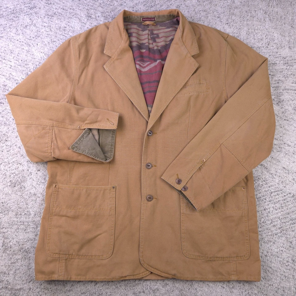 Abrigo Blazer De Colección Territory Ahead Chore Para Hombres XL Franela Azteca Forrada Granero Foto 2 de 4