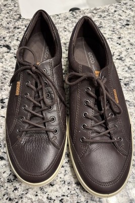Ecco Men s Brown leather Lace up Sneaker 11 Danish Design Very Nice!