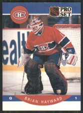 1990-91 Pro Set #150 Brian Hayward Montreal Canadiens 3201