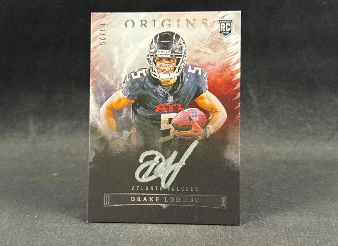 Drake London Panini Origins Origins Autographs #OAUDLO Silver Ink