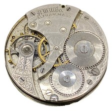 Waltham Grade 610 Pocket Watch Movement Size 16s 7j Openface 1908 Model F8841