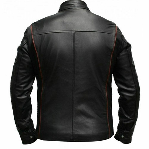 Chaqueta de cuero para juegos Mass Effect 3 N7 Commander Shepard para hombre - Imagen 3 de 3