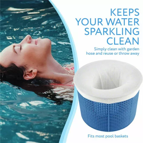 30 Pack Swimming Pool Spa Skimmer Basket Pool FILTER SAVER Ultra fine Mesh Socks - Picture 4 of 13