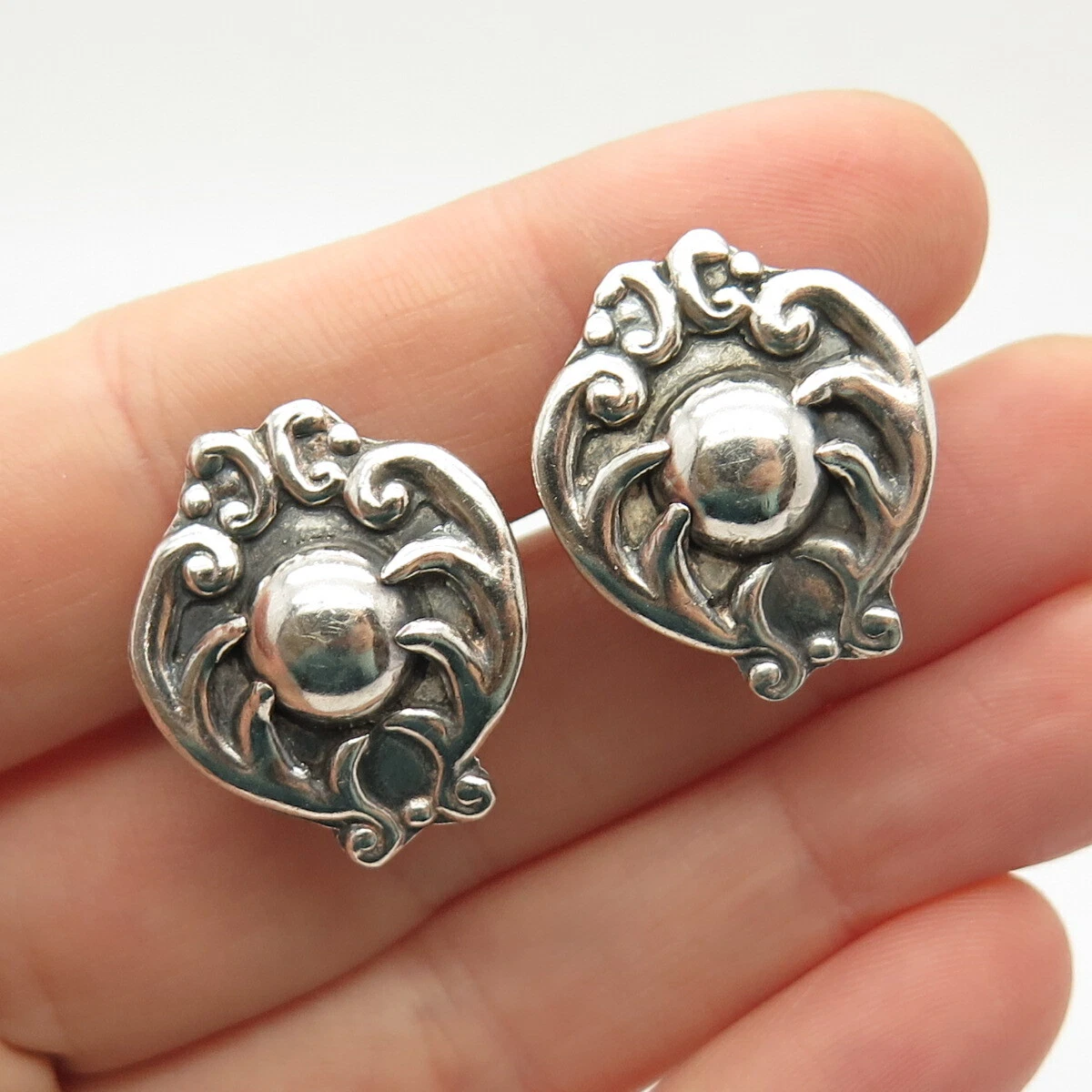 Vintage sterling silver earrings sale