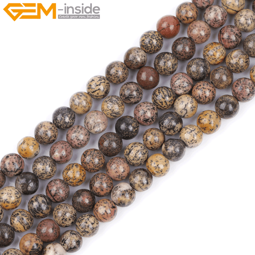 Cuentas de jaspe de piedras preciosas naturales piedras redondas cuentas para hacer joyas 15"" 6 mm 8 mm Reino Unido - Imagen 103 de 158