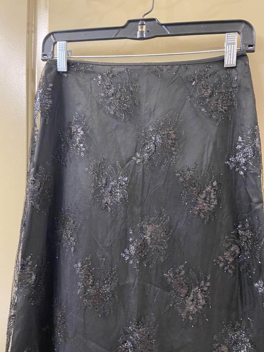 Dosa silk black 2 layer long skirt sz 1 (item A13) | eBay