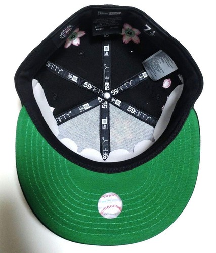 Takashi Murakami x MLB Tokyo Series New Era 59Fifty Dodgers Hat Black 7 1/8 - Picture 9 of 10