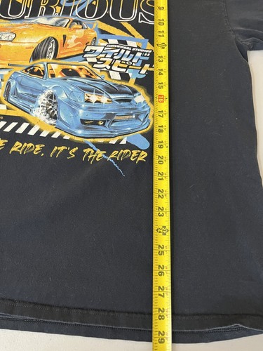Y2K Cars Tee 2XL Fast Furious Tokyo Drift Its Not The Ride Its The Rider Grunge - Picture 7 of 9