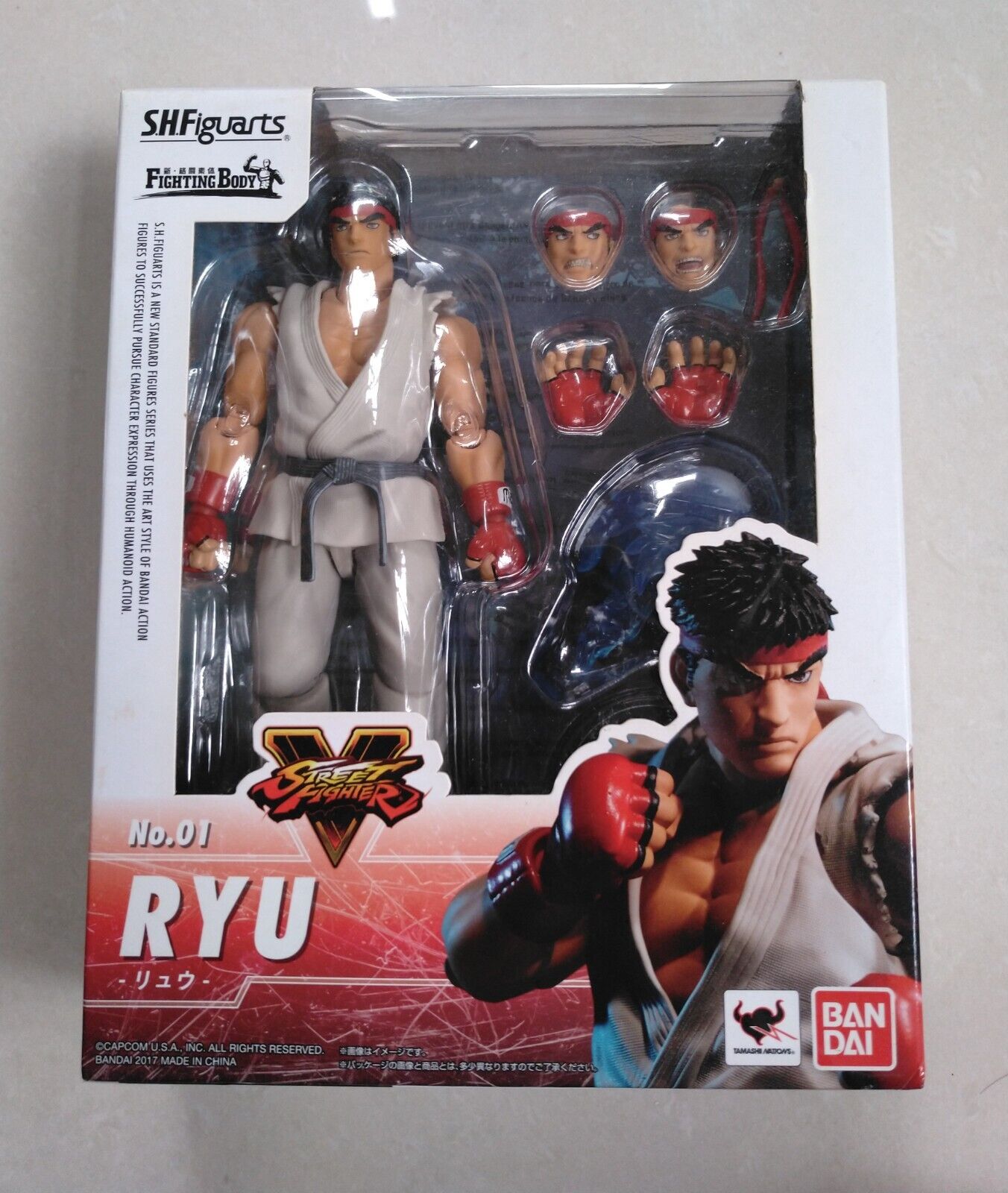 Bandai Tamashii Nations SH Figuarts Ryu Street Fighter Action Figure 150mm