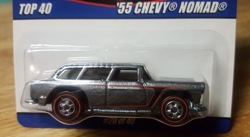 Hot Wheels Top 40 Since '68 1955 '55 Chevy Nomad Redline Tires Metal Bottom 1:64 - Picture 4 of 12