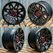 17 Truck Rims 17x8 6x139.7 Et5 106.1 Saint Black Fits Tacoma Off-road 4x4 Wheel