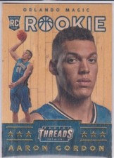 AARON GORDON ROOKIE CARD 2014 Basketball WOOD THREADS RC Magic DENVER NUGGETS!