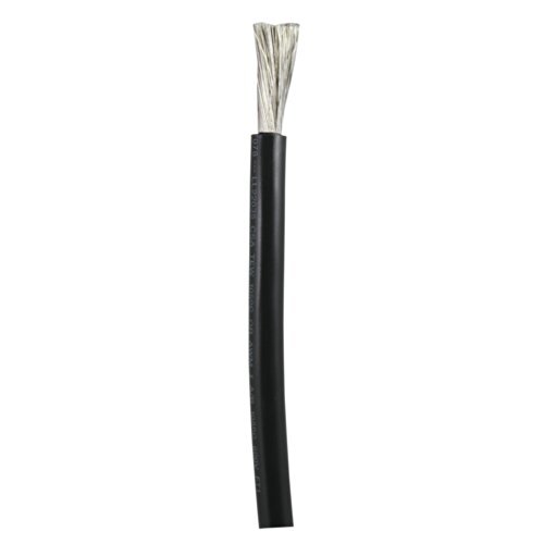 112002 Tinned Copper Wire, 6 AWG (13Mm2), Black - 25Ft 