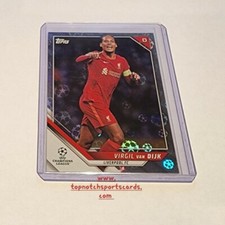 2021/22 Topps UEFA Champions League Soccer Starball Foil Virgil Van Dijk 