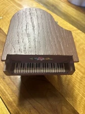 Hand Made Dollhouse Grand Piano, Crib, Book Case And Shelf
