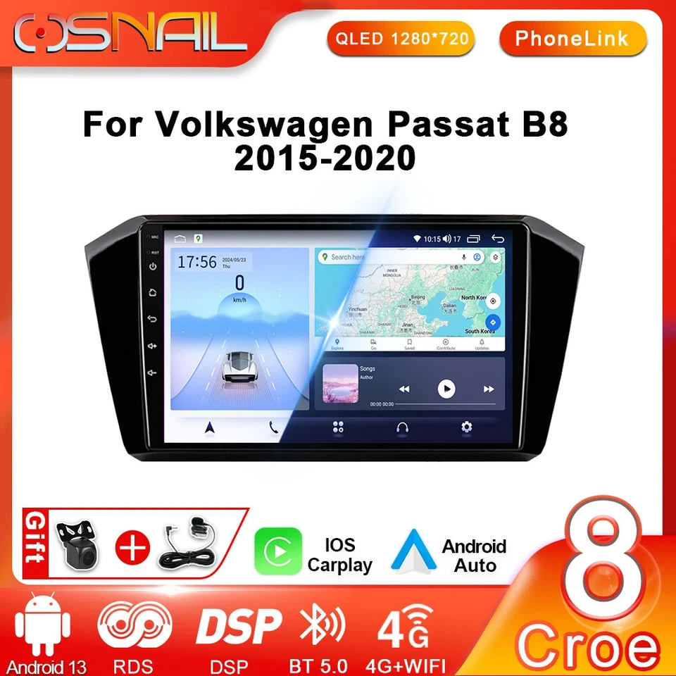 Android Car Radio For VW Passat B8 GPS CarPlay Multimedia Video Plarer Screen - Image 2 of 4