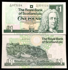 Scotland Royal Bank 1 Pound 2001 Banknote World Paper Money UNC Currency Bill