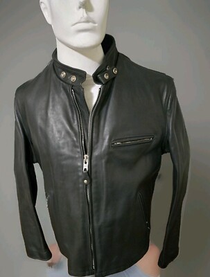 【USA-vintage】schott single-riders 141 希少 Schott 141 Classic Racer Leather Motorcycle Jacket – Union