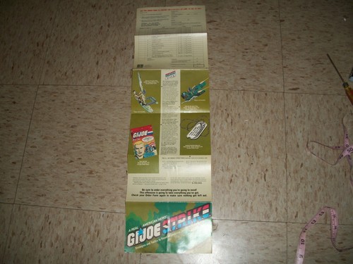 1984 GI Joe Figure Vehicle CATALOG LOGO Insert STRIKE Slugger Stinger Wolverine - Imagen 6 de 8
